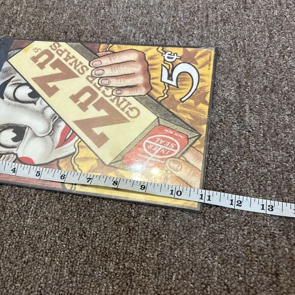 Sealed 11x7" Zu Zu's Ginger Snaps Nabisco 1991 Cardboard Ad Sign (Nostalgia Ink) - Picture 5 of 6